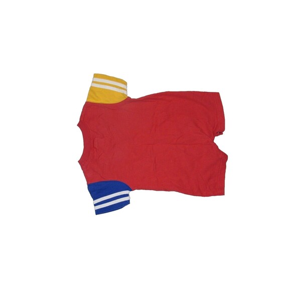 Baby GAP Red Primary Color Block Short Sleeve Romper One Piece Snap Crotch 3-6M - Picture 5 of 12